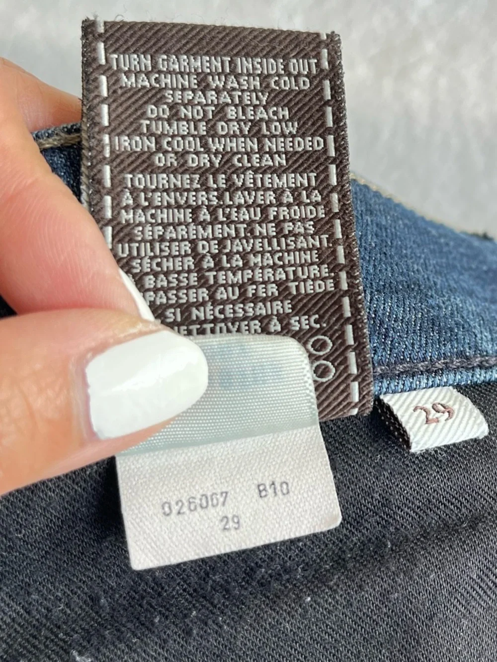 7 For All Mankind Kimmie Straight Leg Jeans Blue Sz 29 Classic Casual Minimalist - Picture 16 of 16